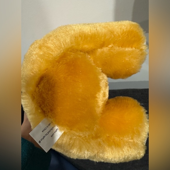 Teddy Bear Plush Gold with Red Bow – Cute Gift - Picture 12 of 14